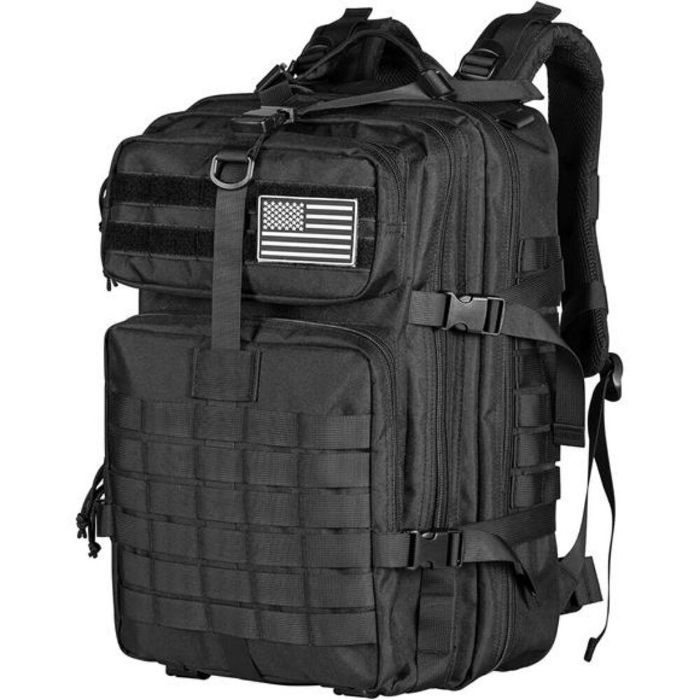 Large Tactical Backpack 40L Molle Military Hiking Camping Rucksack Bag